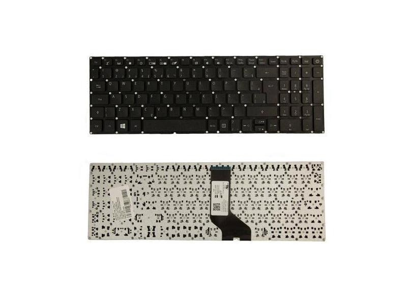 Teclado para Notebook bringIT compatível com Acer Aspire A515-51 ABNT2