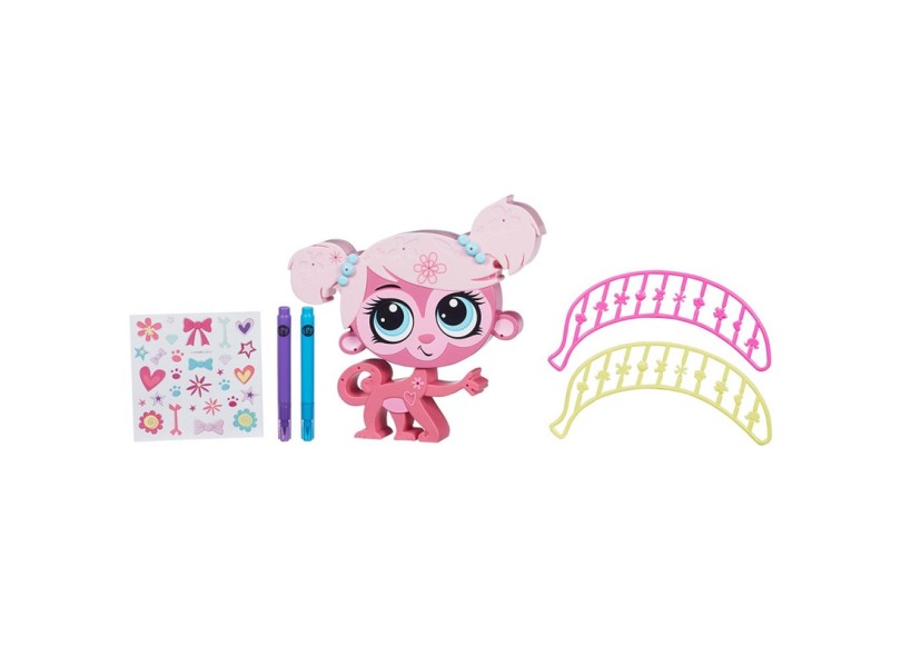 Boneca Littlest Pet Shop Minka Mark Decore seu Pet Hasbro