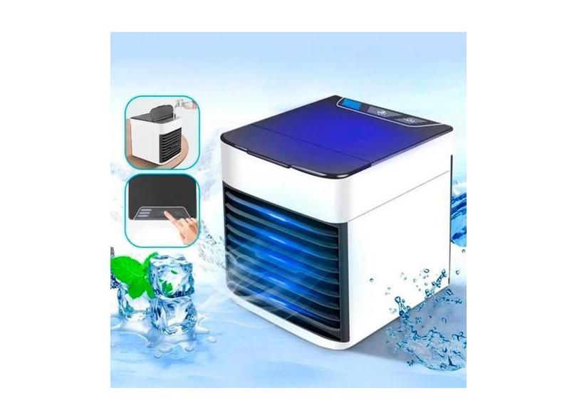 Ventilador Mini Ar Condicionado Usb Portátil Luz Led - Bivolt