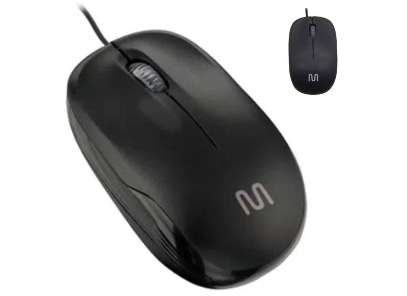 Mouse Usb Com Fio 1200 Dpi Multilaser para Computador