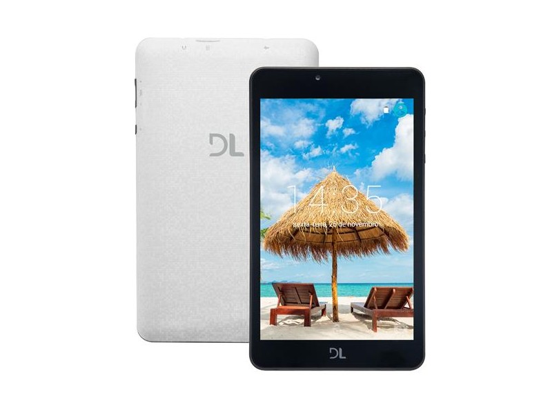 Tablet DL Eletrônicos 8.0 GB TFT 7.0 " Android 7.0 (Nougat) C17