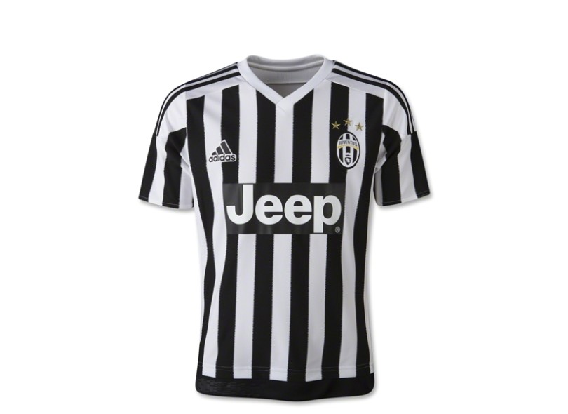 Camisa Torcedor Infantil Juventus I 2015/16 sem número Adidas