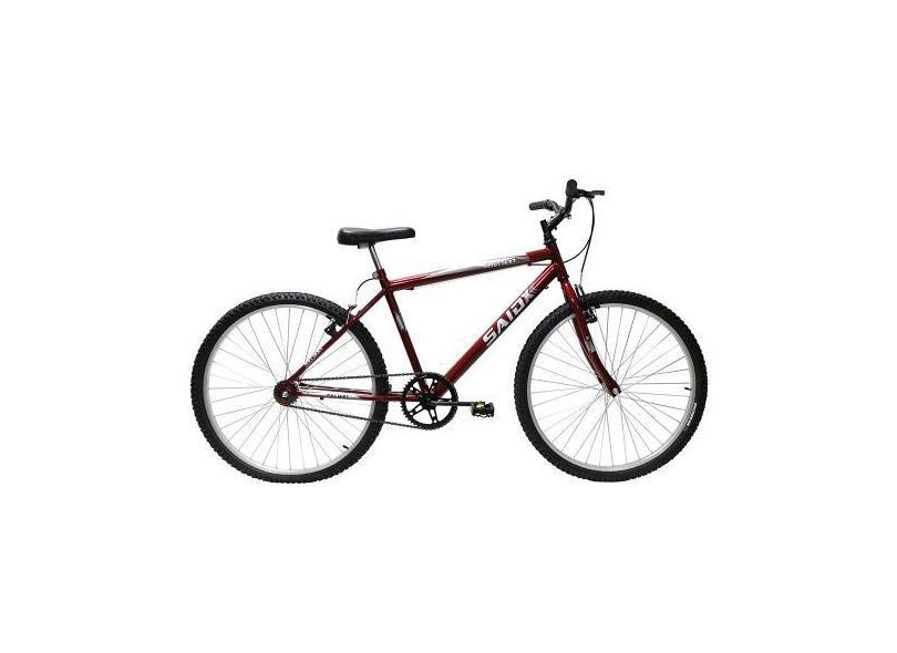 Bicicleta Aro 26 Masculina Mono Saidx Sem Marcha, Vermelho