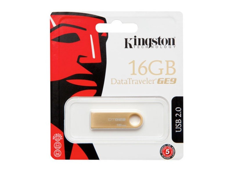 Pen Drive Kingston Data Traveler 16GB USB 2.0 DTGE9