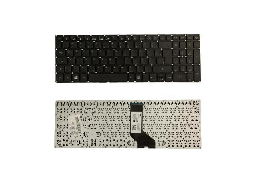 Teclado para Notebook bringIT compatível com Acer Aspire E5-574  Preto