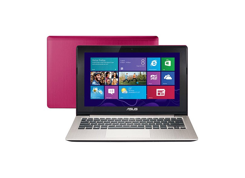 Notebook Asus Vivobook Intel Core i3 2365M 2ª Geração 4 GB 500 GB Touchscreen 11.6" Intel HD Graphics 3000 Windows 8