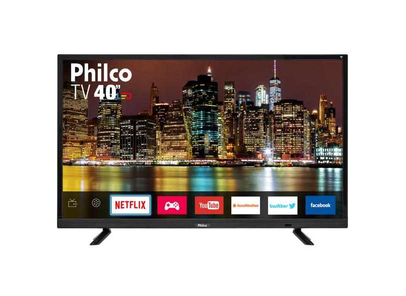 Smart TV TV LED 40" Philco Full HD Netflix PTV40E21DSWN 2 HDMI