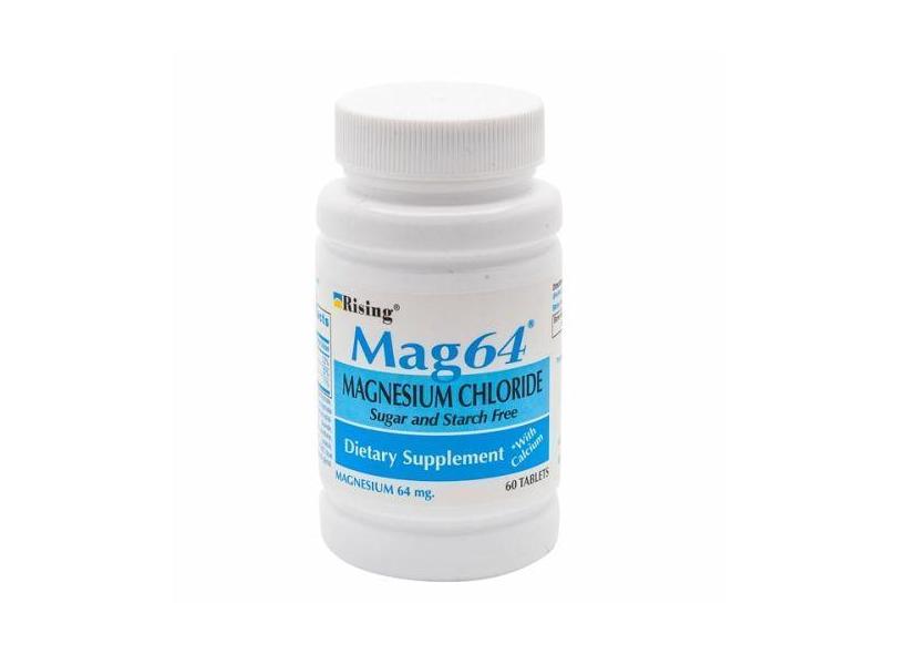 Cloreto De Magnésio Mag64 Com 60 Comprimidos De Cálcio Da Rising Pharm ...