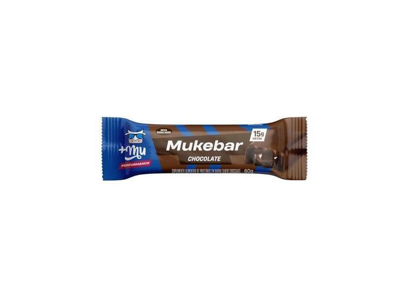 Barra De Proteína Mukebar Sabor Chocolate 1 Unidade 60G Mu +Mu - Mais