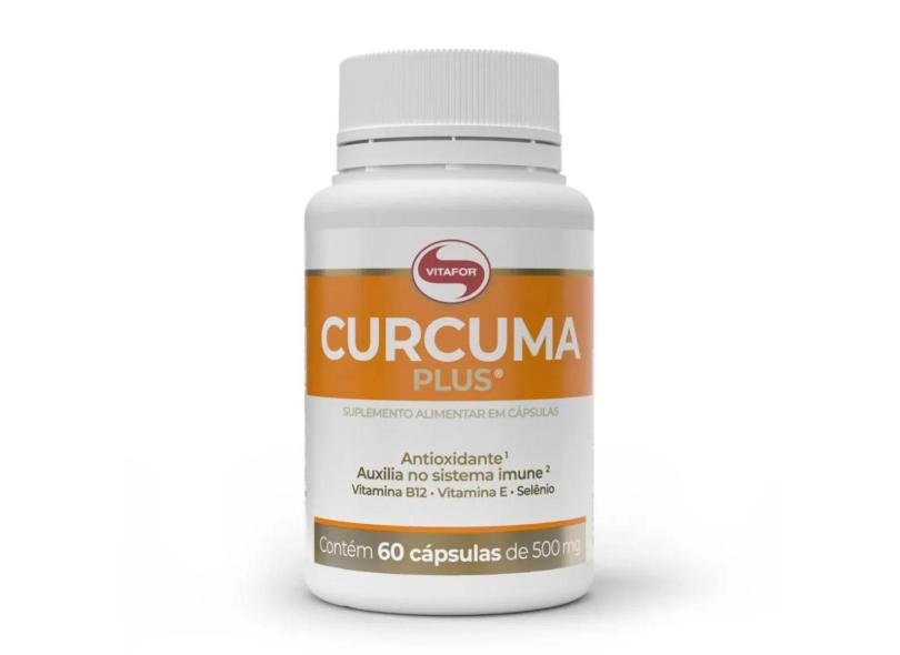 Curcuma Plus Vitamina B12 Vitamina E Selênio 60 Cap