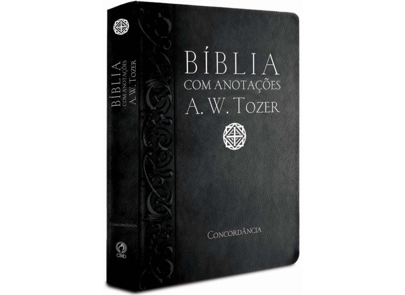 Bíblia A. W. Tozer Média Luxo Com Anotações Preta - Cpad - 9788526310957