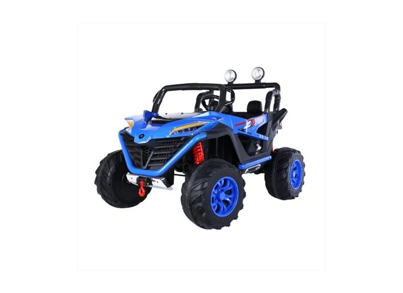 Carrinho Elétrico Infantil 12v Azul 4x4 Bateria Recarregável