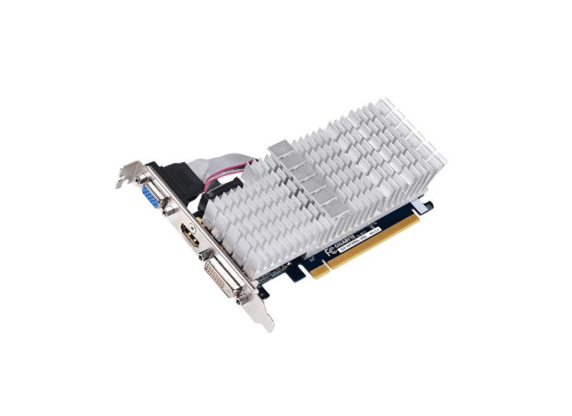 Placa de Video NVIDIA GeForce GT 730 2 GB DDR3 64 Bits Gigabyte GV-N730SL-2GL