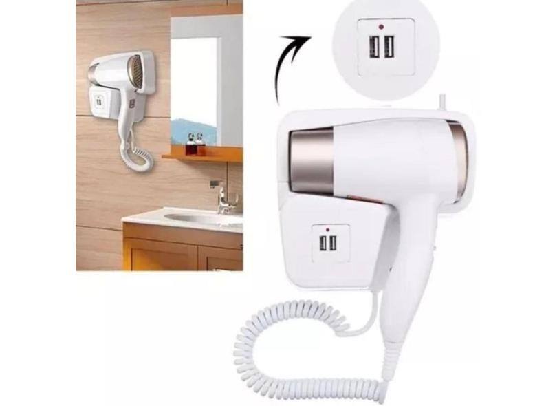 Mini Secador De Cabelos Portátil 220V Ideal Para Viagens
