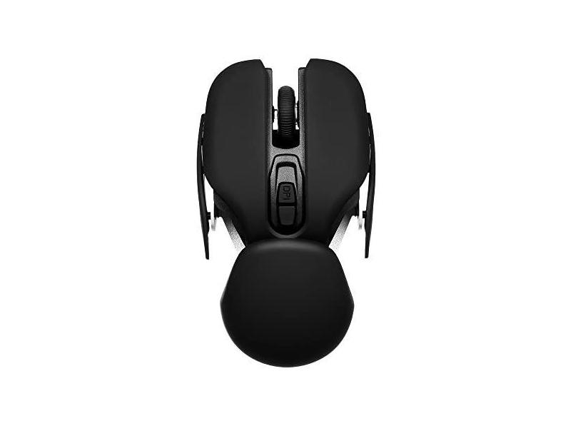 Mouse óptico,2.4G Wireless Mouse Ergonômico Office Mouse 10m Distância de transmissão 3 níveis ajustável DPI Plug and Play para PC Laptop Preto