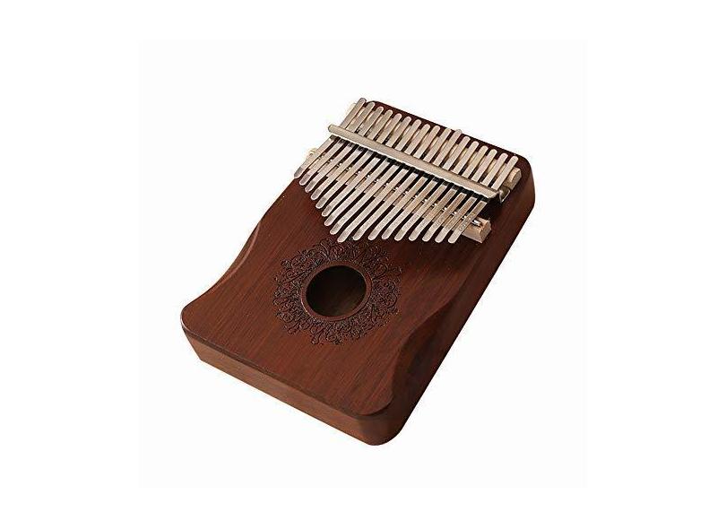 Chusui 17 Teclas Kalimba Africano Polegar Dedo Piano Madeira Kalimba Instrumento Musical Portátil