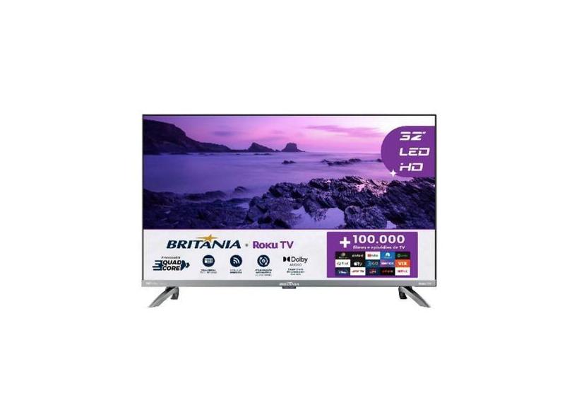 Smart Tv 32 Hd Britânia Quadcore - Britania