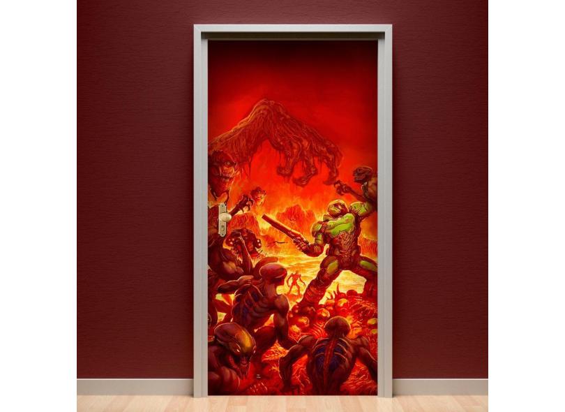 Adesivo Mural Decalcomania Ufficiale Doom Eternal – Foglio Promozionale Nuovo Sigillato
