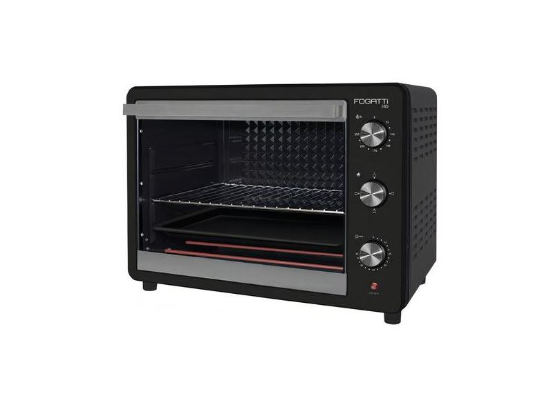 Forno Elétrico De Bancada 60 Litros Fogatti Black I60 Cor Preto 220v I60