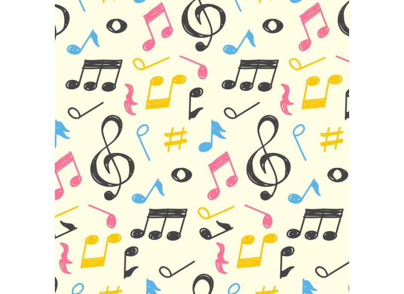 Papel De Parede Infantil M sica Notas Musicais Adesivo N4298 Em papel-de-parede-infantil-m-sica-notas-musicais-adesivo-n4298-em