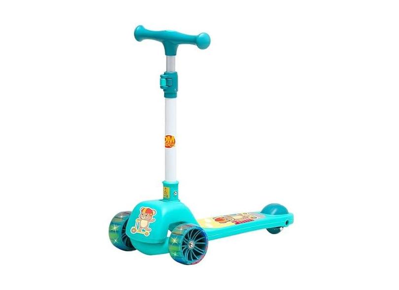 Patinete infantil dobrável com luz Fofo azul 50 kg