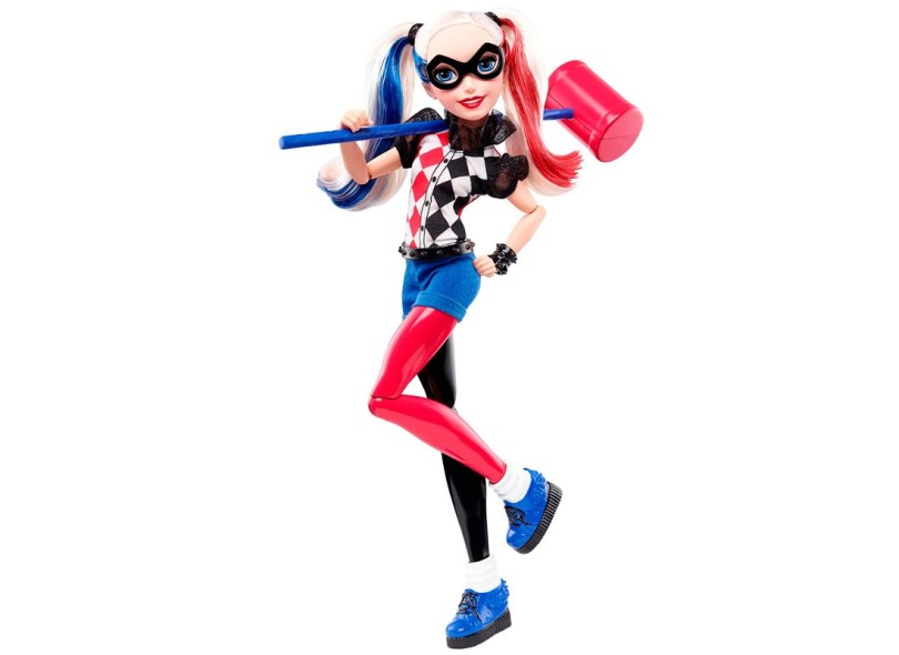 BONECA DA ARLEQUINA DC SUPER HERO GIRLS ( COLECIONAVEIS ) 