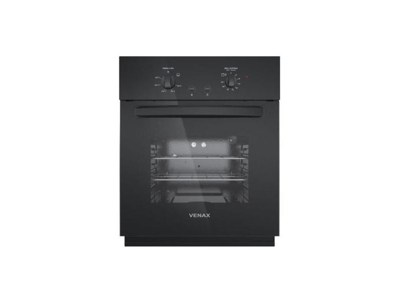 Forno de embutir a gas 50l totale nero giii gas glp - VENAX, 220V