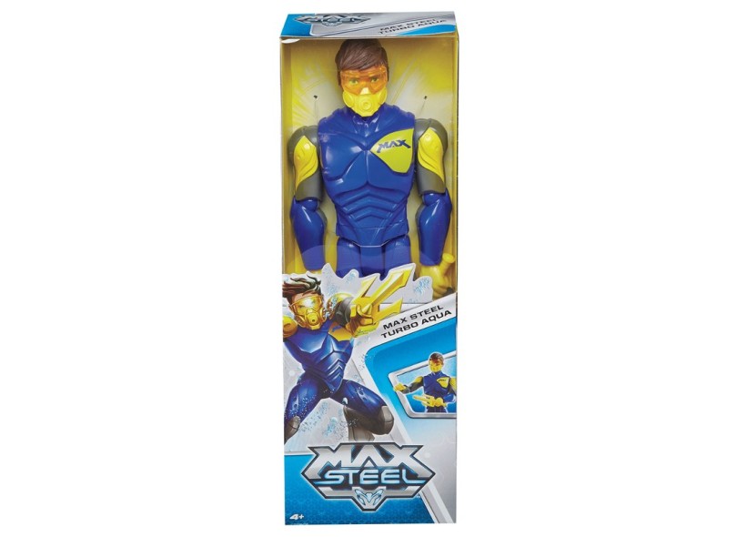 Boneco Max Steel Turbo Aqua - Mattel