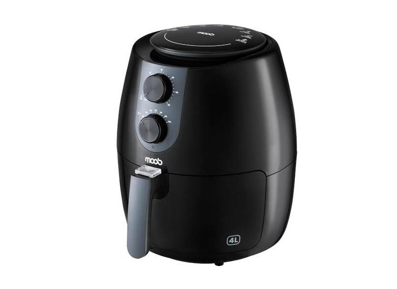 Fritadeira Elétrica Air Fryer Moob 4 Litros Preta 110v