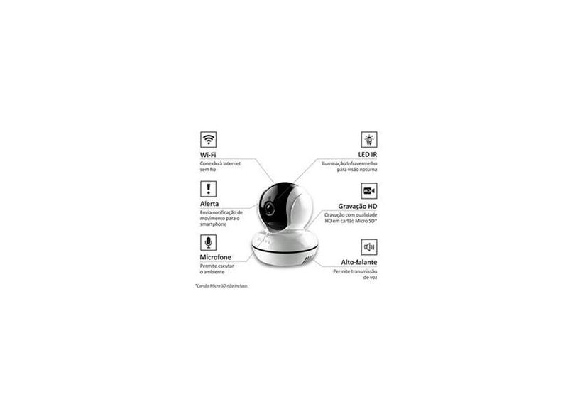 Camera De Seg. Wi-fi Rotacional Com Video Full Hd Esc-wr3f Elsys em ...