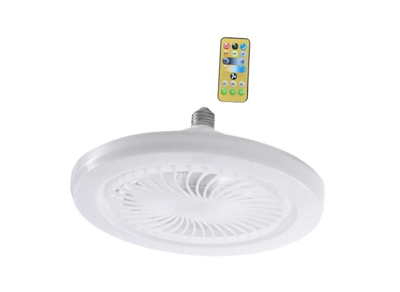 Ventilador de teto com lâmpada silenciosa com controle remoto para casa