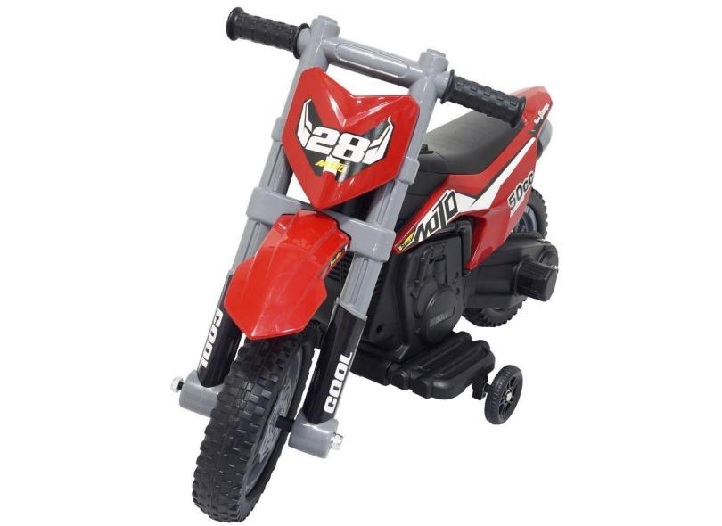 Mini Moto Cross Infantil Elétrica 6V Recarregável Triciclo Criança Bivolt Brinqway Bw233 Motorizado