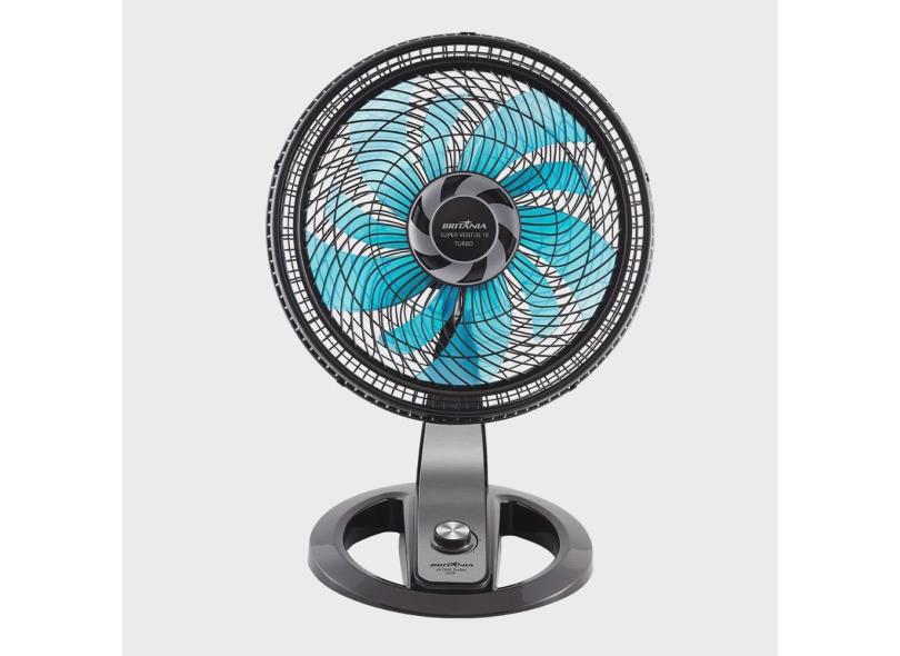 Ventilador de Mesa 40Cm Britânia BVT495PA Super Ventus 10 Turbo 220v