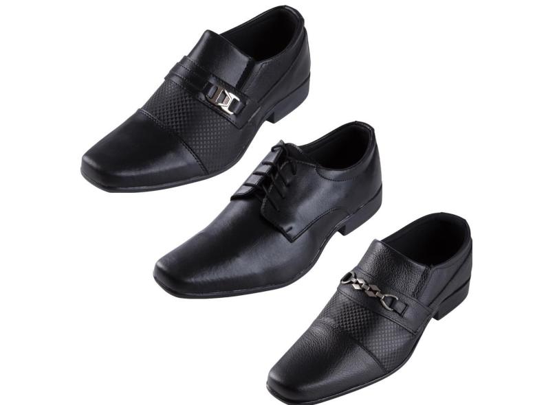 Sapato Social Democrata Air Spot 448026 Preto em Promoção | Ofertas na  Americanas