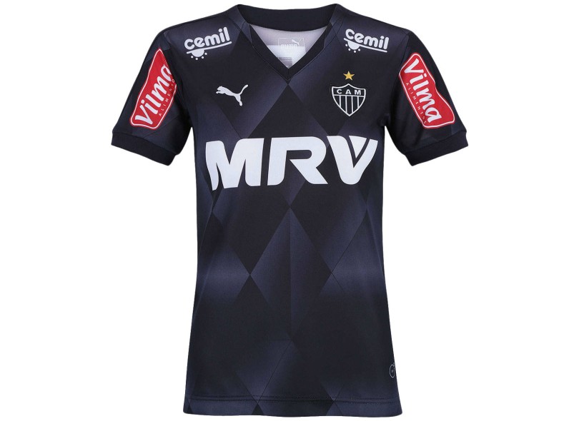 Camisa Torcedor feminina Atlético Mineiro III 2015 sem Número Puma