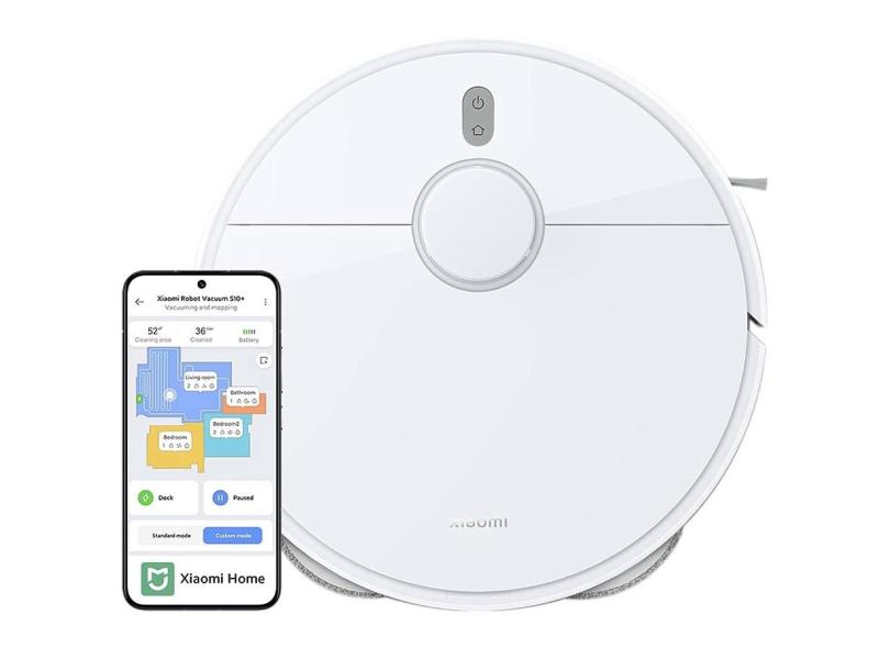 Robô Aspirador Branco B105 Xiaomi Robot Vacuum S10 + 450 ml / 55 Watts / 4000Pa cor branco Bivolt cor branco