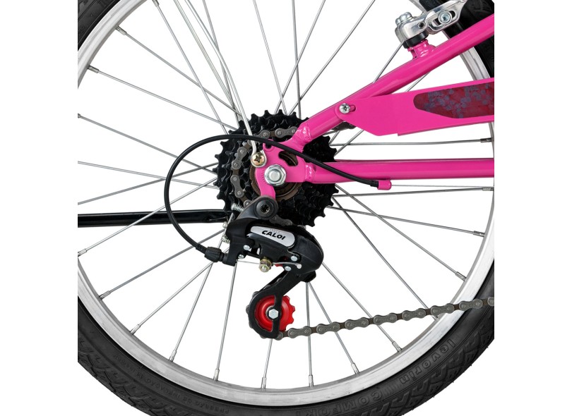 Bicicleta Caloi 7 Marchas Aro 20 Barbie Linha 2015