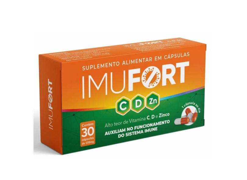 Imufort C, D E Zinco 30 Cáps - Eurofito (Val. Abr/23)