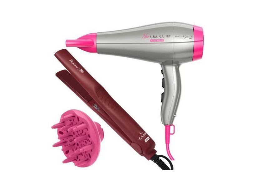 Secador De Cabelo Gama Italy 2200W Ion Profissional Salão Ar Quente Fr