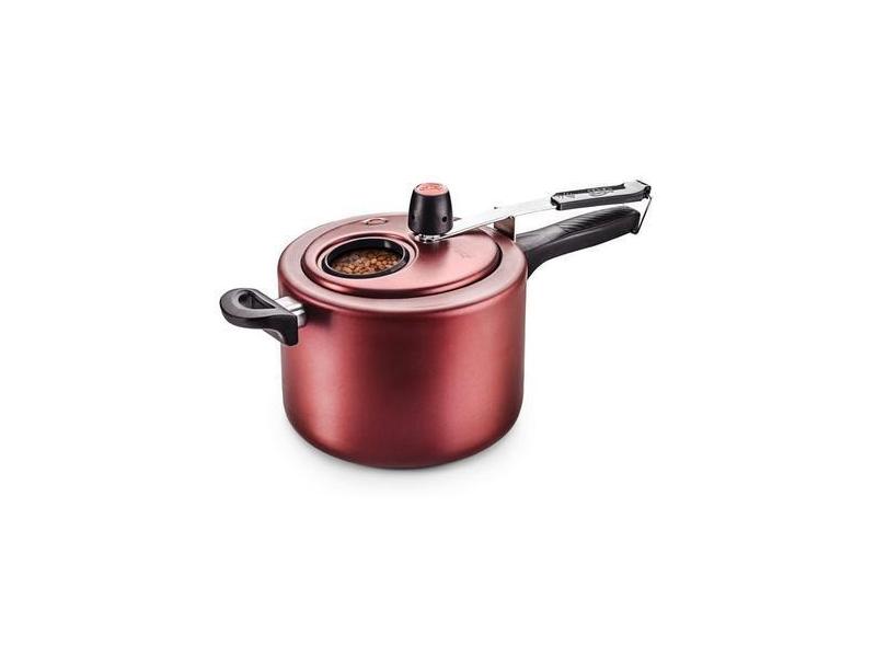 Panela De Pressão 4,5 Litros Antiaderente Superflon Com Visor De Vidro