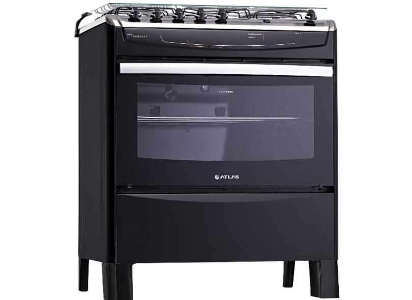 Fogão de Piso Atlas 5 Bocas Acendimento Automático New Fastcook