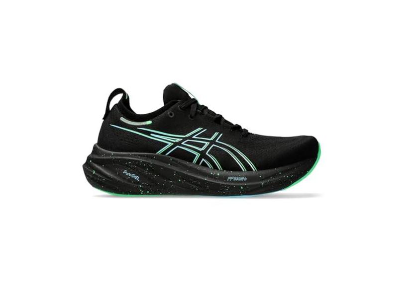 ASICS Tênis de corrida masculino Gel-Nimbus 26, Preto/Mar, 41