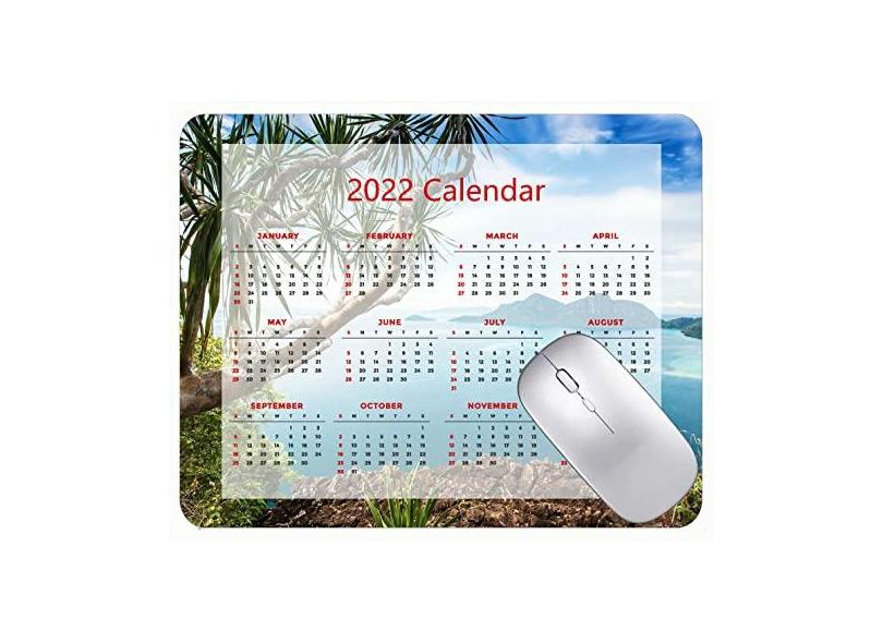 Mouse pad para jogos com design especial 2022, mouse pad para jogos, lindo mouse pad para escritório com arbustos do mar da costa