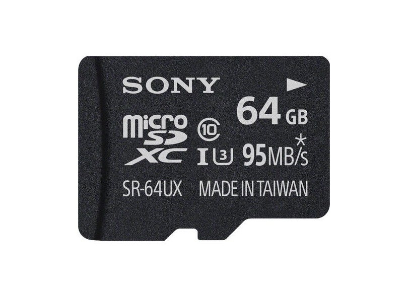 Cartão de Memória Micro SDXC com Adaptador Sony 64 GB SR-64UX