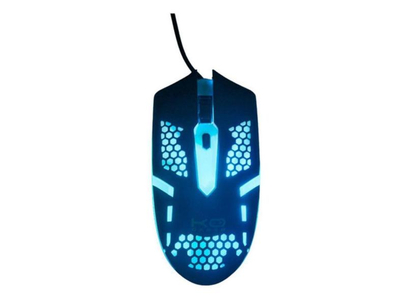 Mouse Gamer LED RGB 6 Botões - Alta Precisão 6000 DPI