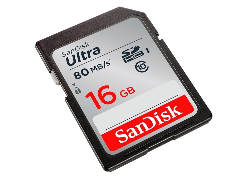 Cartão de Memória SDHC SanDisk Ultra 16 GB SDSDUNC-016G