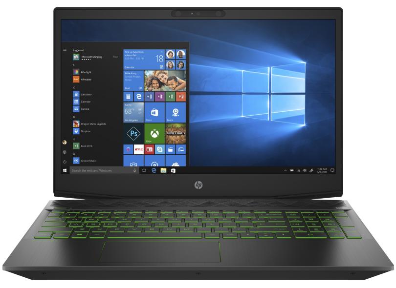 Notebook HP Intel Core i7 8750H 8ª Geração 8 GB de RAM 1024 GB Híbrido 120.0 GB 15 " GeForce GTX 1060 Windows 10 G15