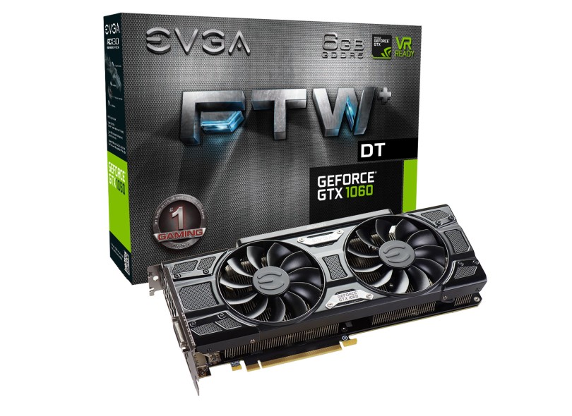 Placa de Video NVIDIA GeForce GTX 1060 6 GB GDDR5 192 Bits EVGA 06G-P4-6366-KR
