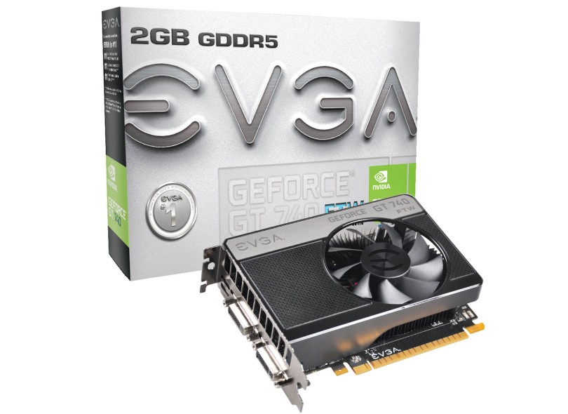 Placa de Video NVIDIA GeForce T 740 2 GB DDR5 128 Bits EVGA 02G-P4-3744-KR