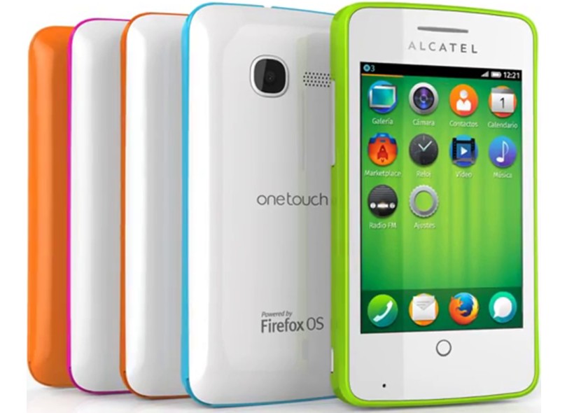 Smartphone Alcatel One Touch Fire Câmera 3,2 MP Firefox OS 3G Wi-Fi